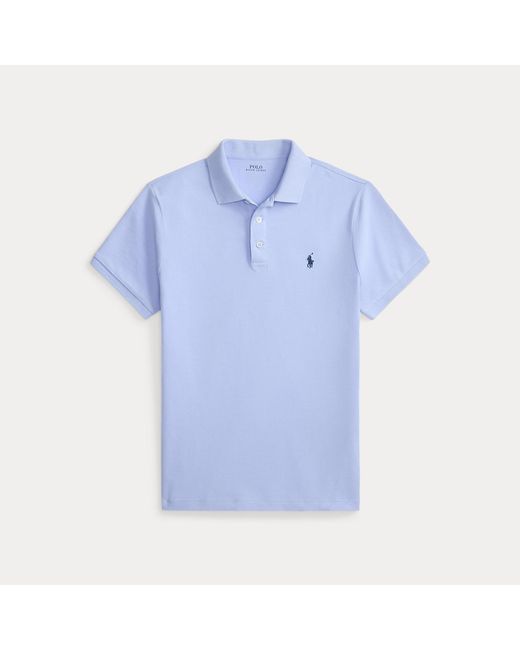 Polo Ralph Lauren Blue Custom Slim Fit Stretch Mesh Polo Shirt for men
