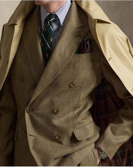 Polo Ralph Lauren Green Polo Modern Fit Glen Plaid Suit Jacket for men