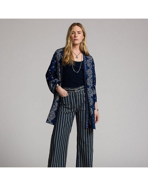 RRL Blue Gestreifte Jeans