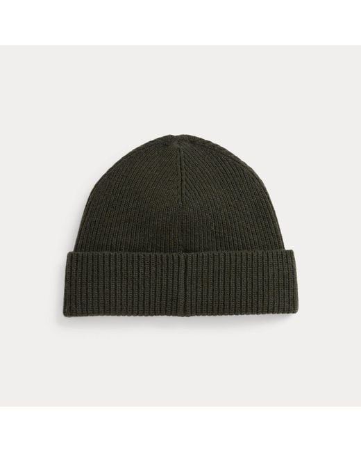 Polo Ralph Lauren Green Signature Pony Wool-Blend Beanie for men
