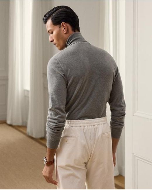 Ralph Lauren Rollkragenpullover Aus Kaschmir in Gray für Herren