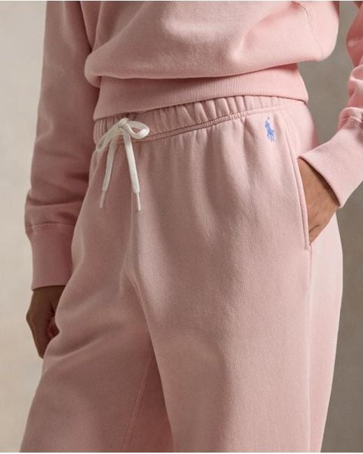 Polo Ralph Lauren Pink Drawstring Wide-Leg Tracksuit Bottoms