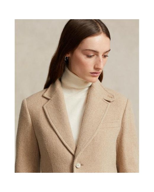 Polo Ralph Lauren Natural Herringbone Coat
