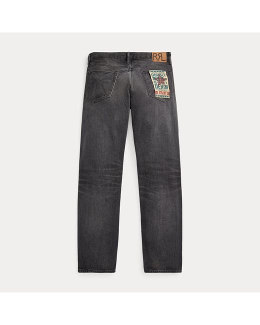 RRL Gray Straight Fit Jean for men