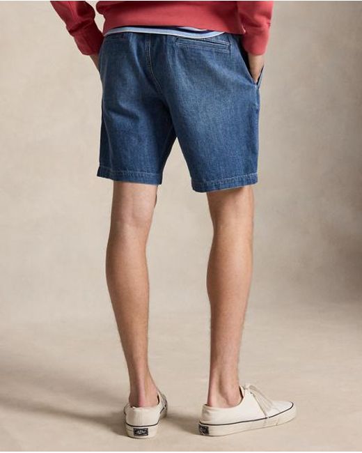 Polo Ralph Lauren Blue 20.5 Cm Polo Prepster Denim Short for men