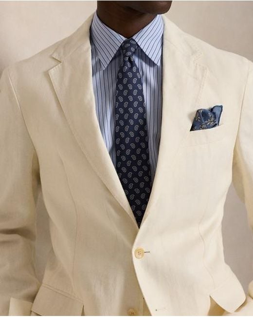 Ralph Lauren Natural Polo Soft Linen Suit Jacket for men