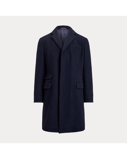 Ralph Lauren Blue Kent Hand-Tailored Wool-Blend Topcoat for men