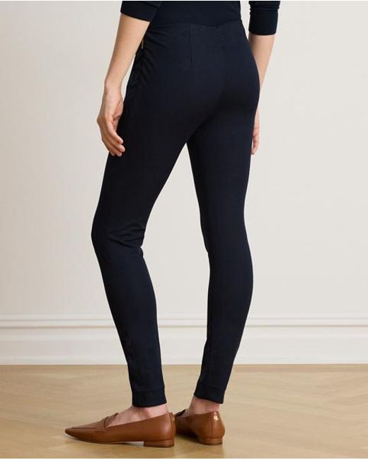 Ralph Lauren Blue Stretch Twill Skinny Trouser