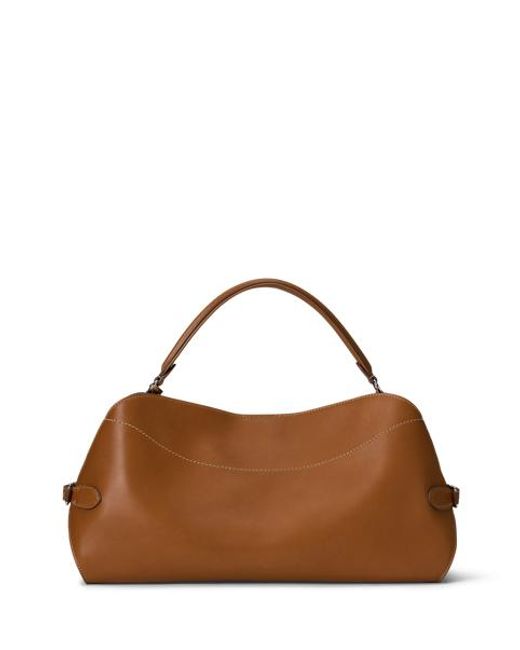 Bolso De Hombro Ralph Lauren De Piel De Becerro Ralph Lauren de color Natural