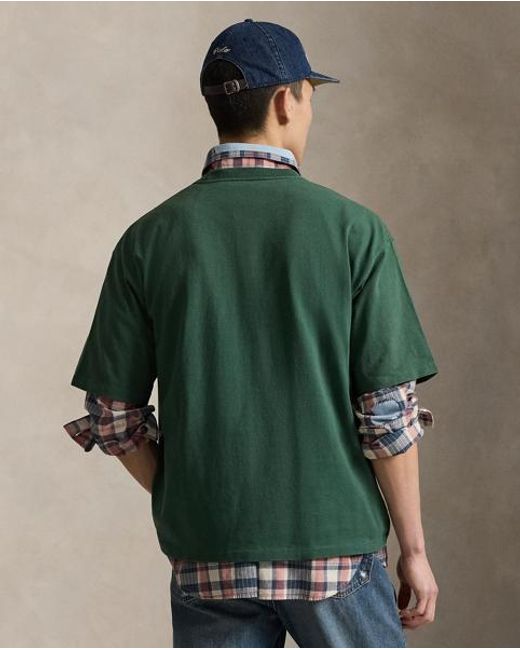 Polo Ralph Lauren Green Relaxed Fit Heavyweight Jersey T-Shirt for men