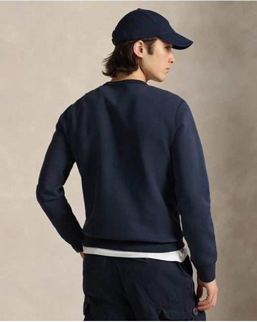 Polo Ralph Lauren Blue Double-Knit Sweatshirt for men