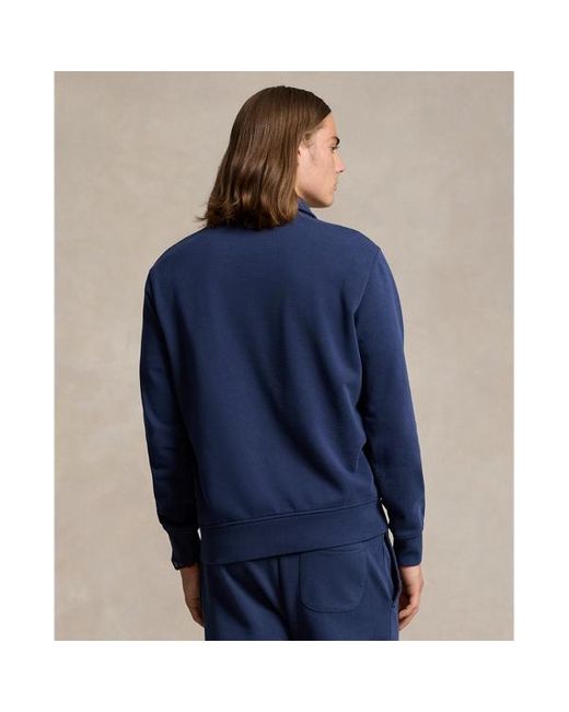 Polo Ralph Lauren Blue Loopback Fleece Jacket for men
