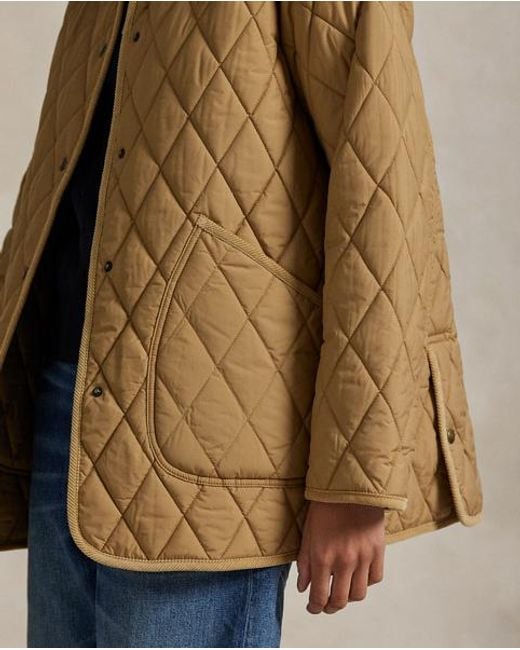 Polo Ralph Lauren Blue Diamond-Quilted Barn Jacket