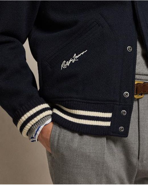 Polo Ralph Lauren Blue Polo Ralph Lauren Lauren Yankees Jacket for men