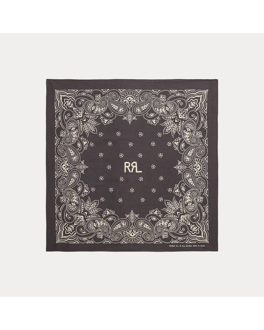 RRL Metallic Ranch Logo Bandanna for men