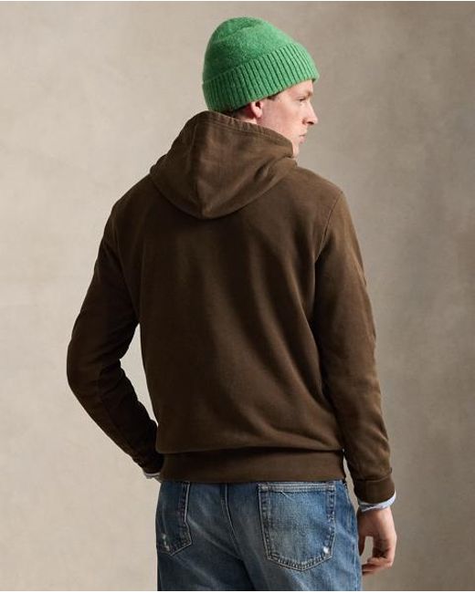 Polo Ralph Lauren Brown Loopback Fleece Hoodie for men