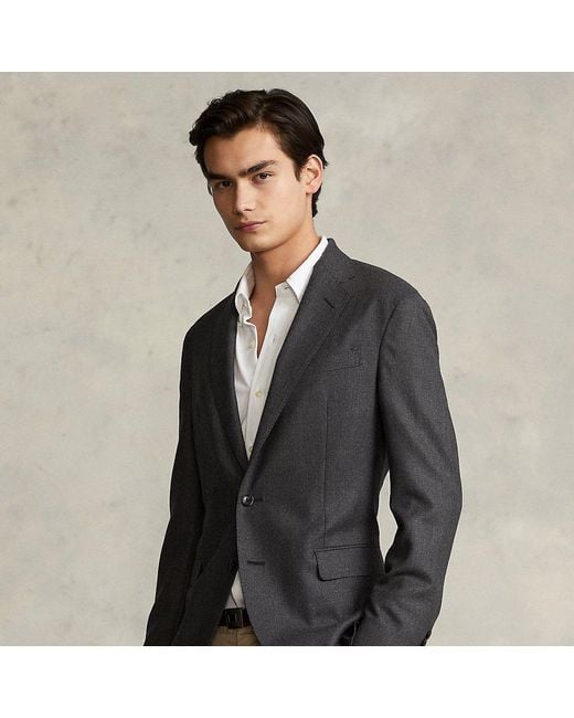 Ralph Lauren Polo Soft Traveller Wool Suit Jacket in Gray for Men | Lyst