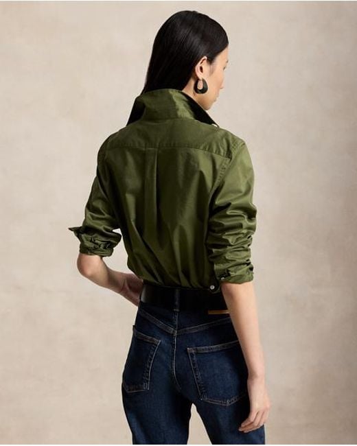 Polo Ralph Lauren Green Classic Fit Cotton Twill Shirt