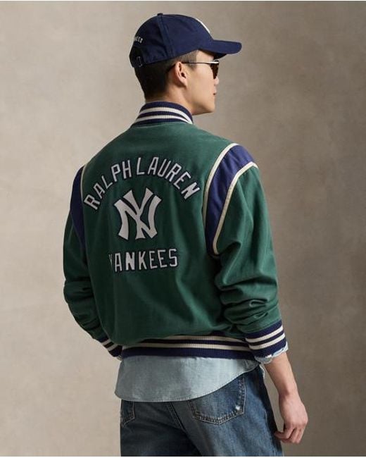 Polo Ralph Lauren Green Polo Ralph Lauren Lauren Yankees Jacket for men