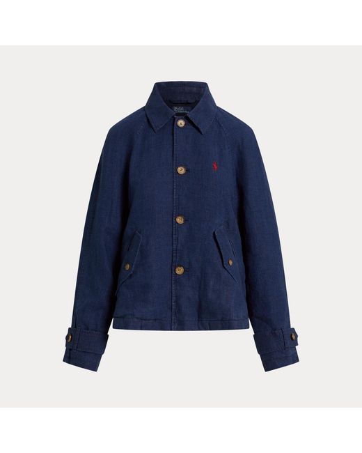 Polo Ralph Lauren Blue Délavé Linen Jacket