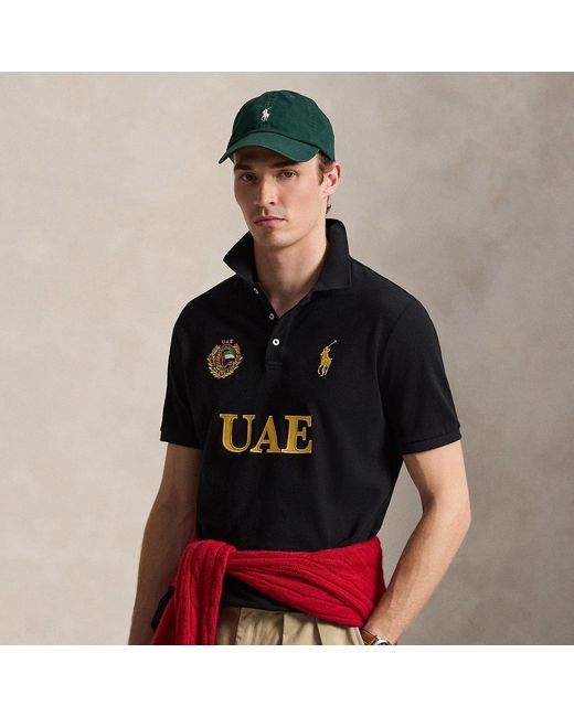 Polo Ralph Lauren Black Classic Fit Uae Polo Shirt for men