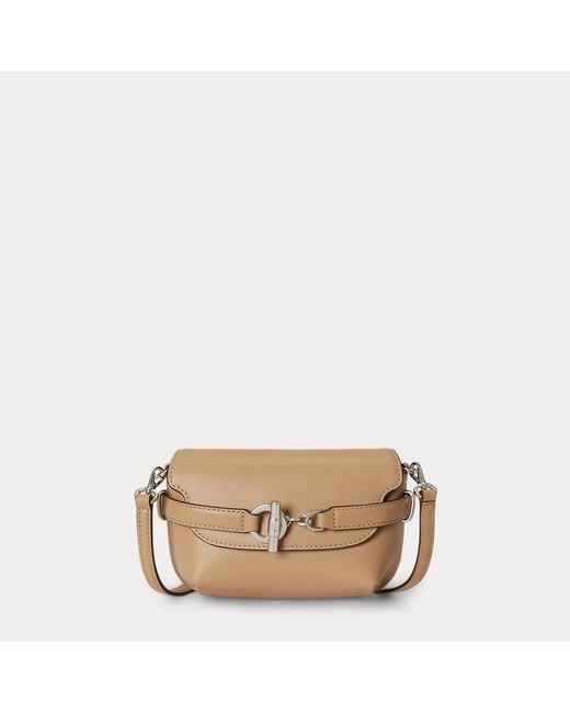 Ralph Lauren Natural Leather Small Blaike Crossbody Bag