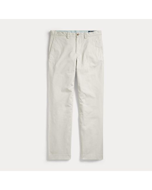 Polo Ralph Lauren Natural Stretch Straight Fit Washed Chino Pants ( Tan) Clothing for men
