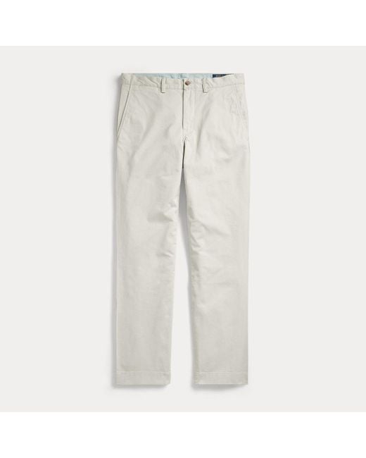 Pantaloni Bedford stretch Straight-Fit di Polo Ralph Lauren in Natural da Uomo