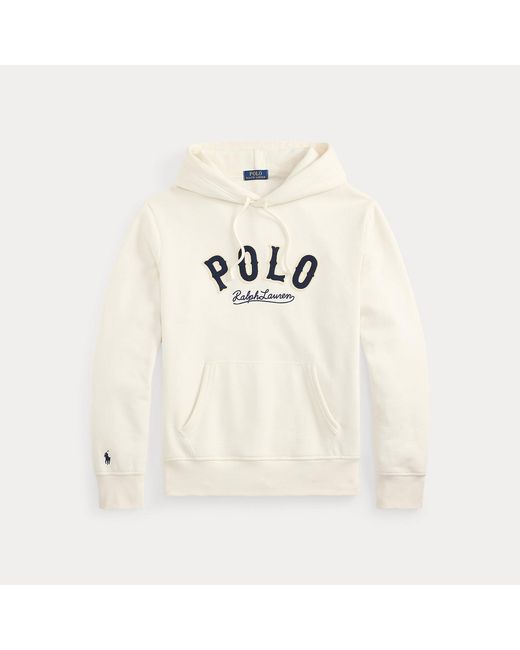 Polo Ralph Lauren White The Rl Fleece Western-Logo Hoodie for men