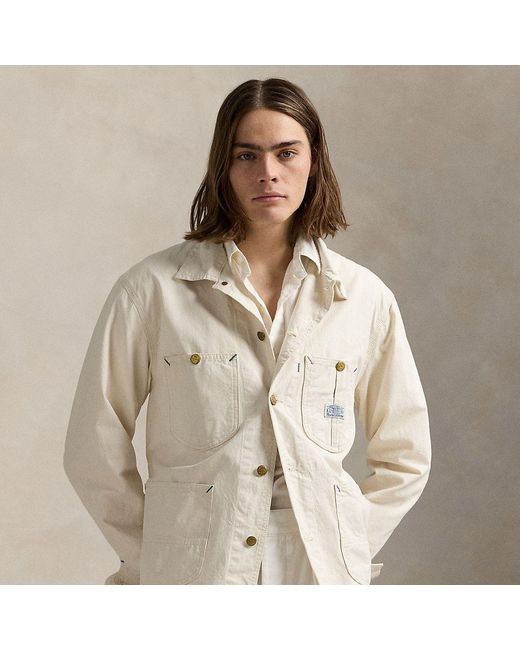 Polo Ralph Lauren Utility-Jacke Aus Twill in Natural für Herren