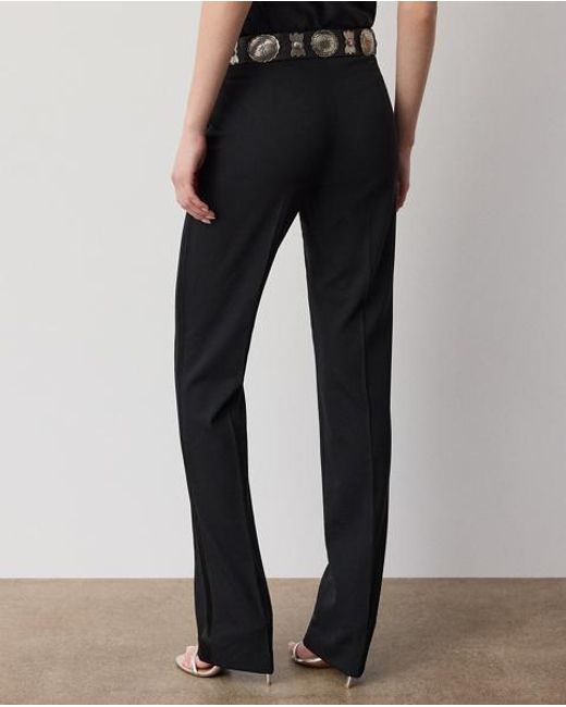 Ralph Lauren Black Seth Wool Gabardine Trouser