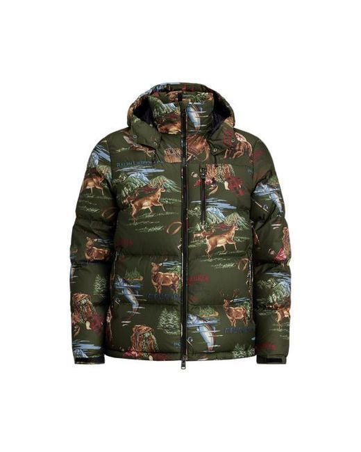 Polo Ralph Lauren Green Ralph Lauren The Gorham Polo Sportsman Down Jacket for men