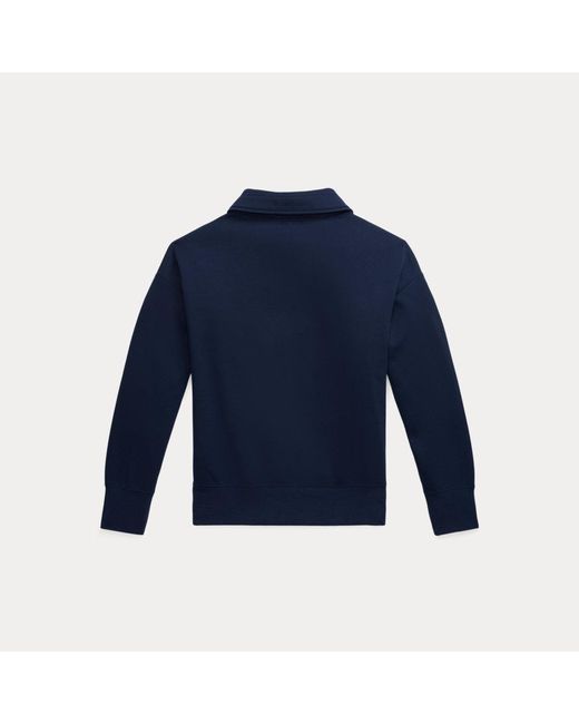 Polo Ralph Lauren Blue Double-knit Half-zip Pullover