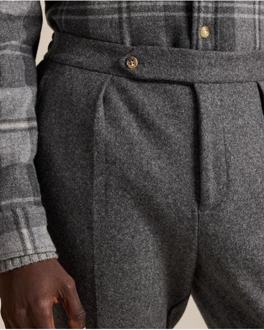 Ralph Lauren Black Knit Flannel Suit Trouser for men