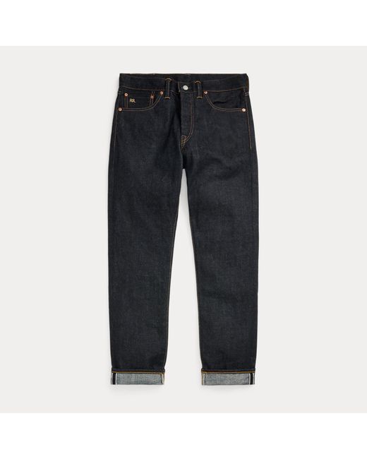 Ralph Lauren Blue High Slim East-West Selvedge Jean for men