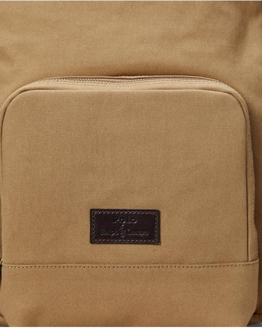 Polo Ralph Lauren Canvas Rugzak Met Leerafwerking in het Brown voor heren