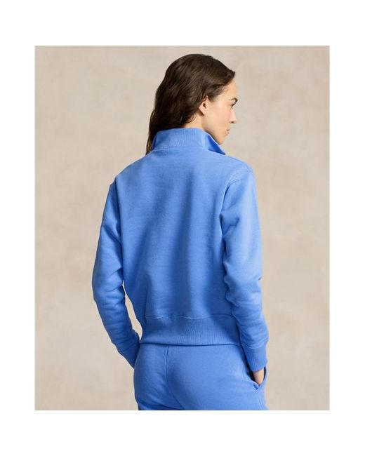 Sudadera de felpa con media cremallera Polo Ralph Lauren de color Blue