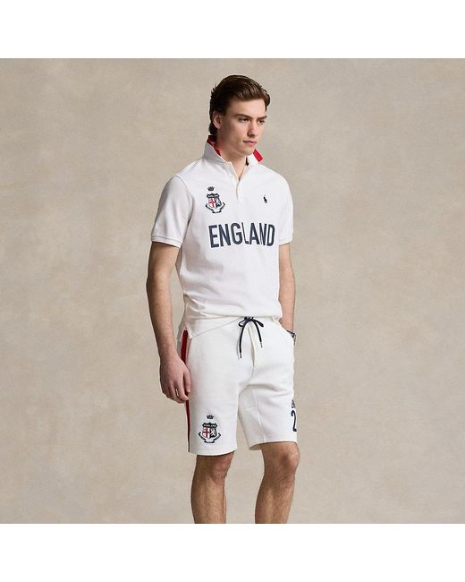Ralph Lauren White 9-inch England Double-knit Short for men