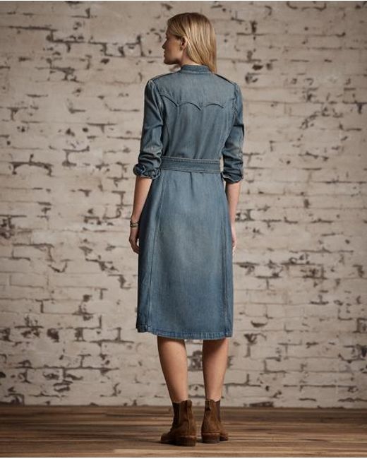 RRL Blue Denim Dress