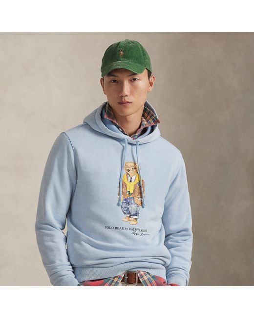Felpa Polo Bear tinta in capo di Polo Ralph Lauren in Blue da Uomo