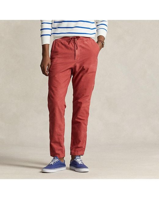 Polo Ralph Lauren Red Polo Prepster Classic Fit Oxford Trouser for men