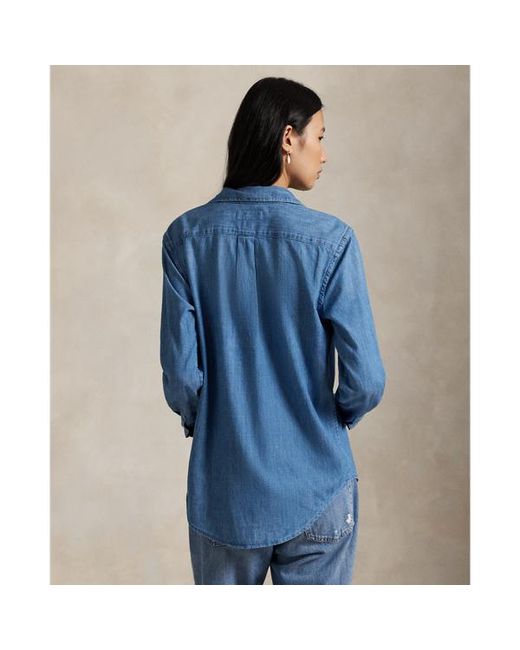 Ralph Lauren Blue Classic Fit Denim Shirt
