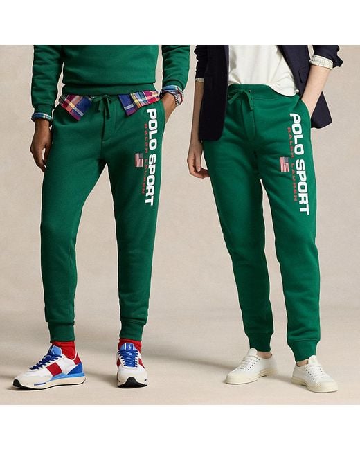 Pantaloni da jogging Polo Sport di Polo Ralph Lauren in Green da Uomo