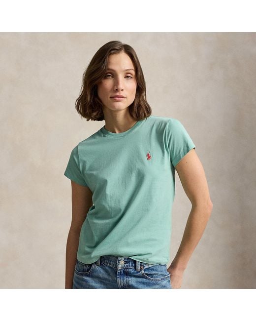 Polo Ralph Lauren Green Cotton Jersey Crewneck T-Shirt