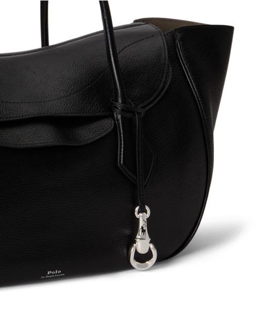 Polo Ralph Lauren Black Large Polo Blaze Shoulder Bag