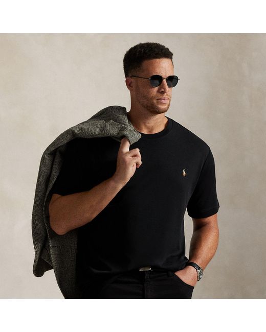 Polo Ralph Lauren Black Soft Cotton Crewneck T-Shirt for men