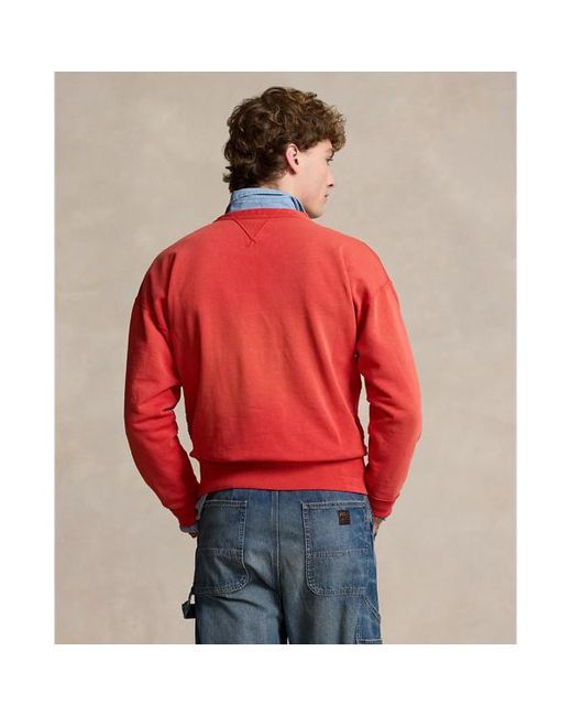 Polo Ralph Lauren Vintage-Fit Fleece-Sweatshirt mit Grafik in Red für Herren