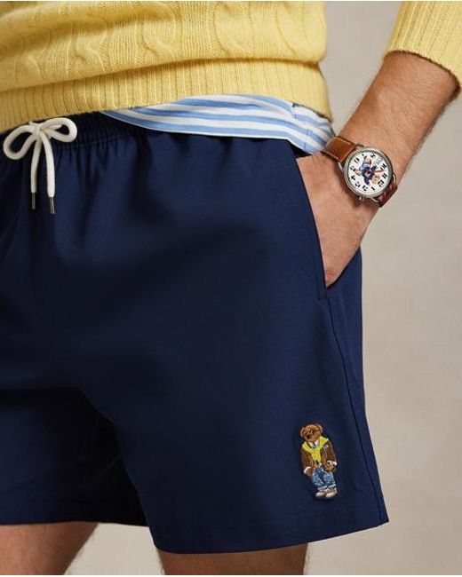 Polo Ralph Lauren Blue 14.5 Cm Traveller Swimming Shorts for men