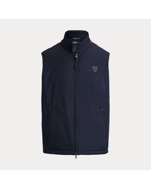 Ralph Lauren Blue The Abottson Gabardine Gilet for men