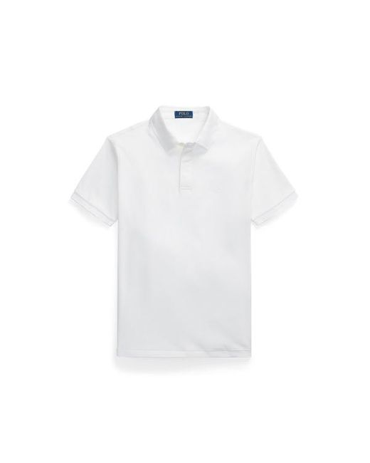 Polo Ralph Lauren Custom-Slim-Fit Baumwoll-Poloshirt in White für Herren